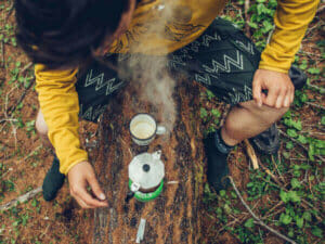 Auch auf den Outdoor-Kaffee muss nicht verzichtet werden.